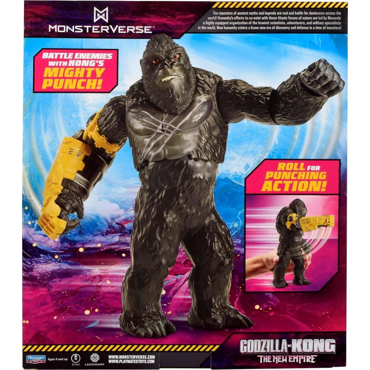 MonsterVerse 11 inch Giant Kong Roll & Battle Punch