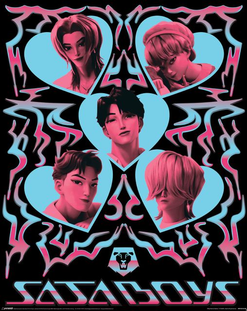 K-POP Demon Hunters (Saja Boys Hearts) Mini Poster