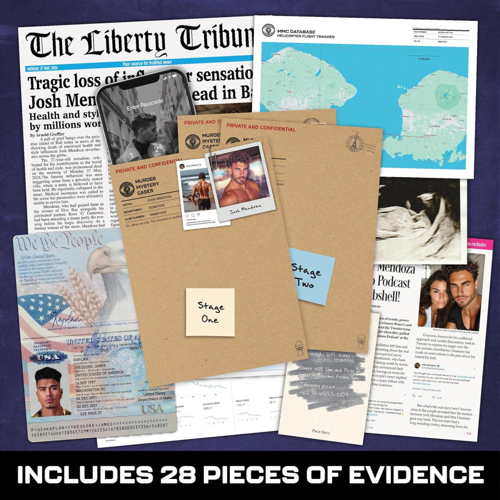 Murder Mystery Cases Death of an Influencer Game