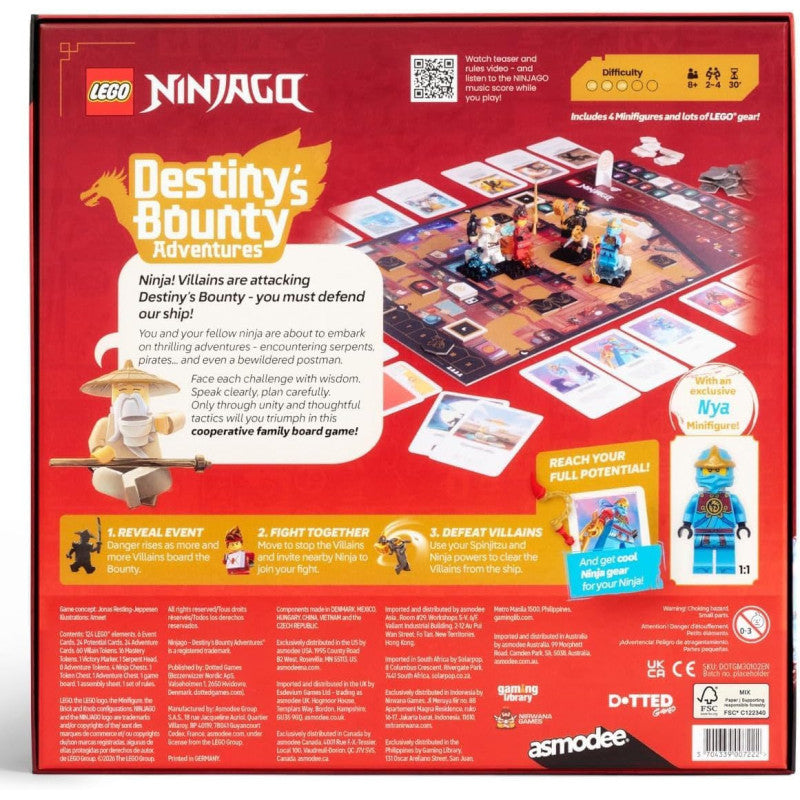 Lego Ninjago Destiny's Bounty Adventure Board Game