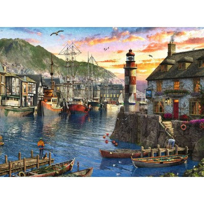 Ravensburger Sunrise at the port 500 Piece Jigsaw Puzzle