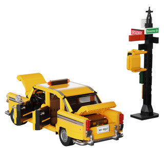 Pantasy New York Yellow Taxi Cab Building Set 1601 Pieces