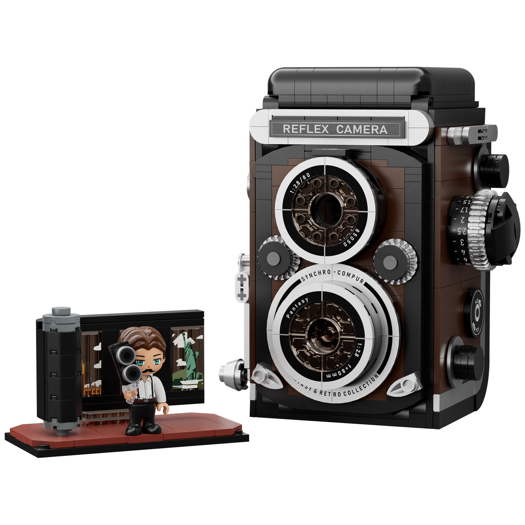 Pantasy Retro Twin Lens Reflex Camera Building Set 793 Pieces