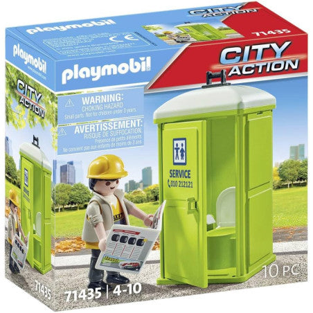 PLAYMOBIL 71435 Portable Toilet