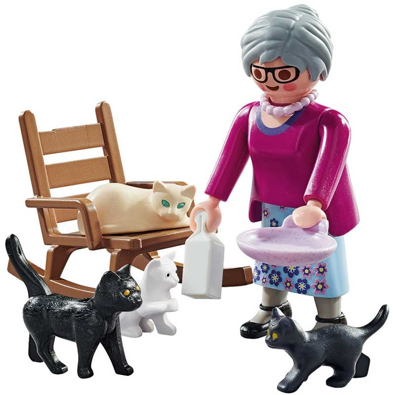 Playmobil 71172 Special Plus - Grandma with Cats