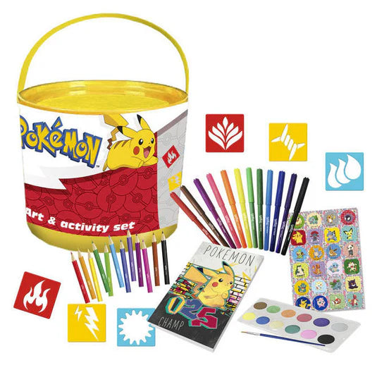 Pokemon Art Set in a Bucket