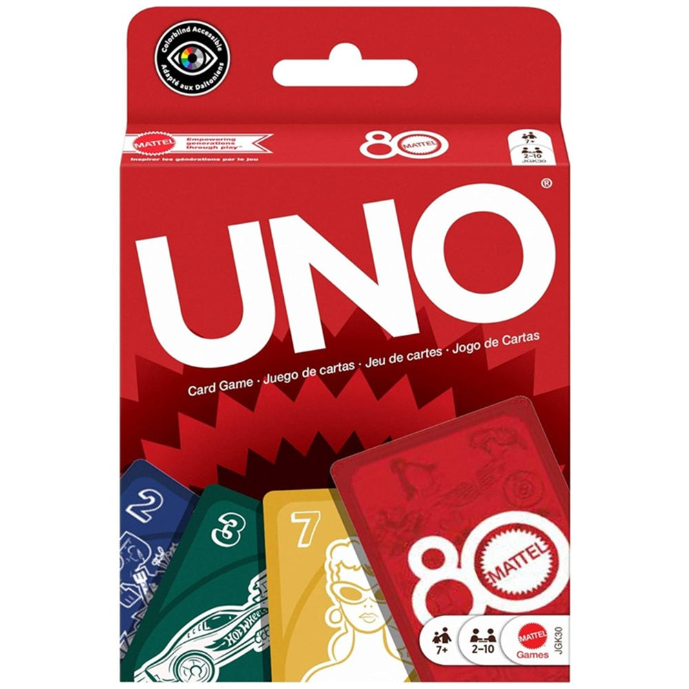 Game Uno 80th Anniversary Ruby Red