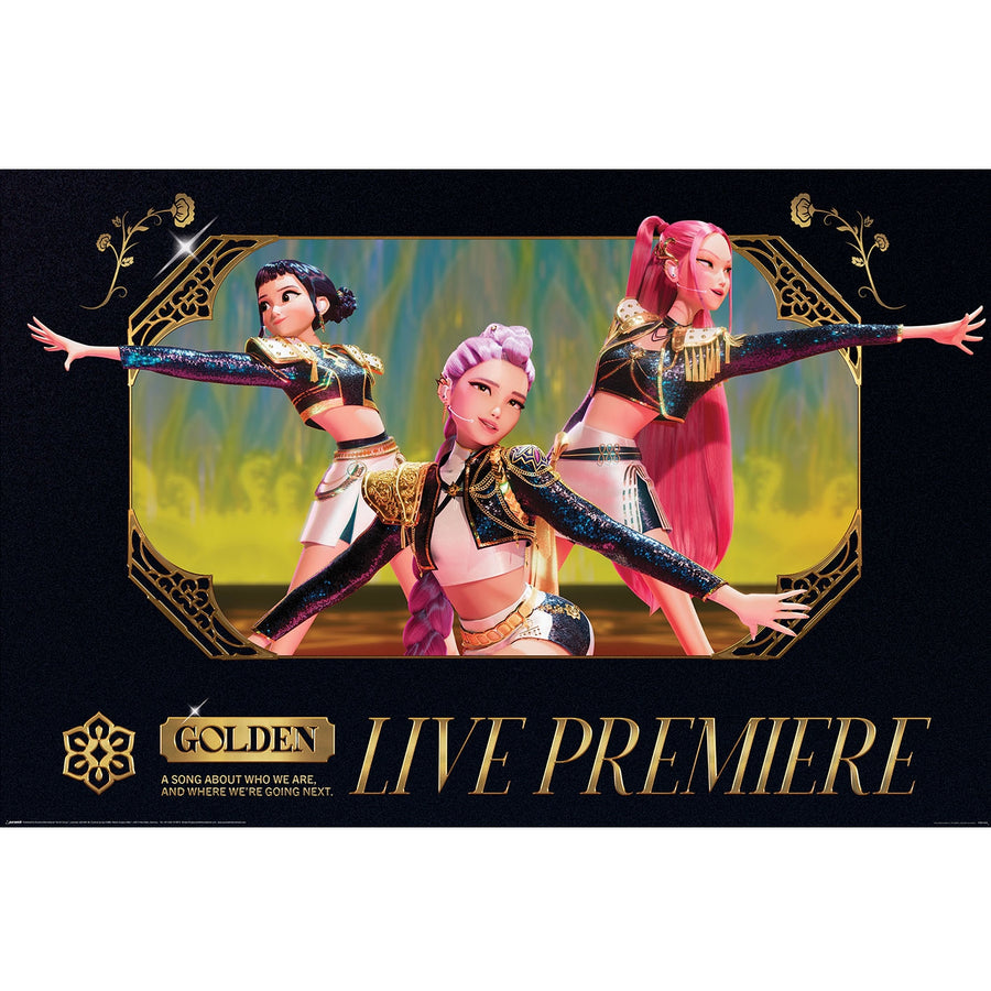 K-Pop Demon Hunters Golden Live Maxi Poster