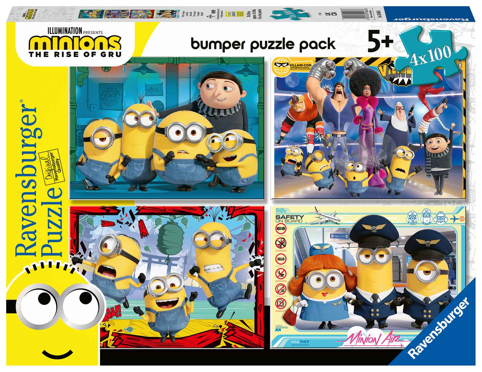 Ravensburger Minions 2 Movie Bumper Pack 4x100 Piece Jigsaw Puzzle
