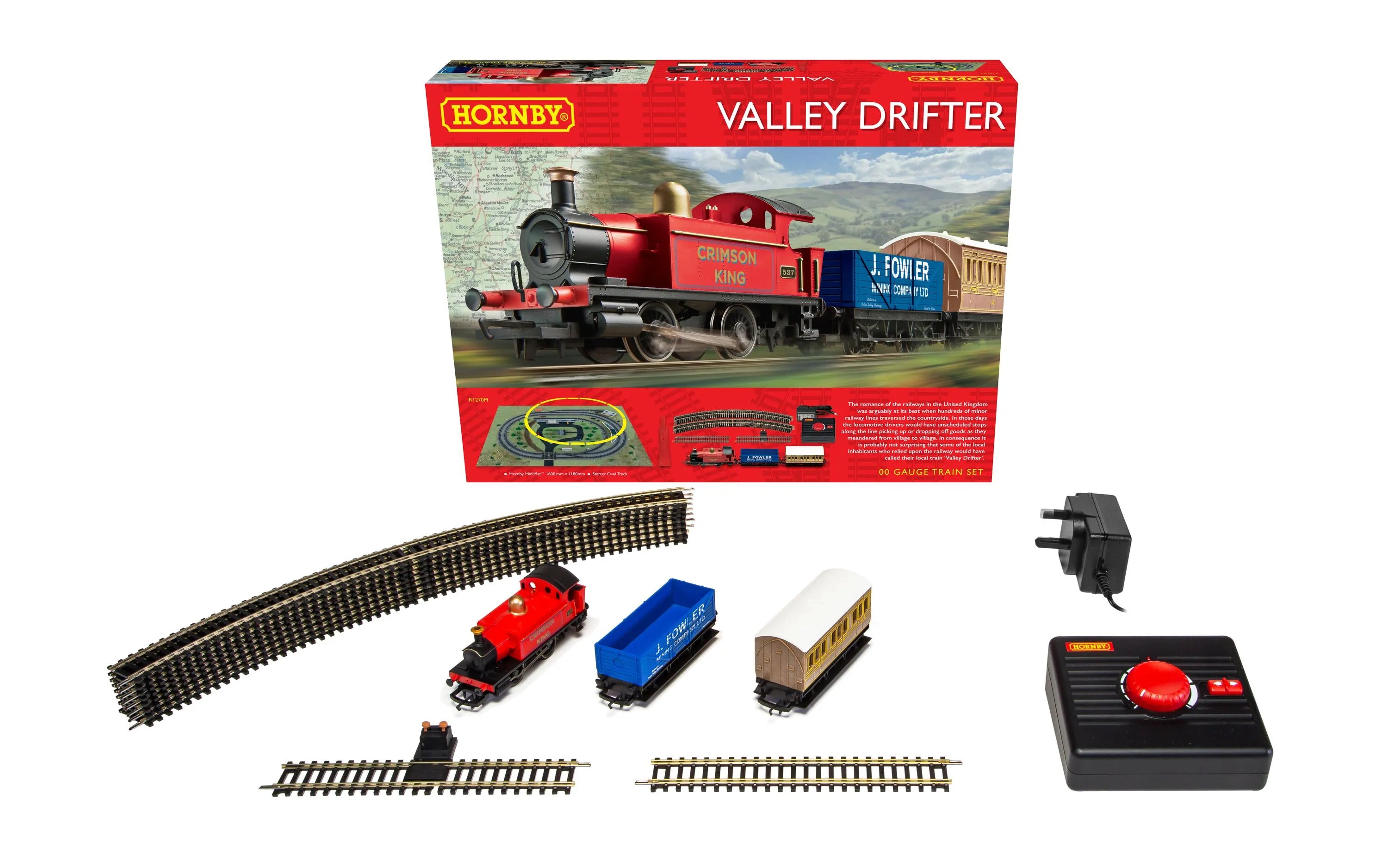 Hornby Valley Drifter Train Set with Track and Controller