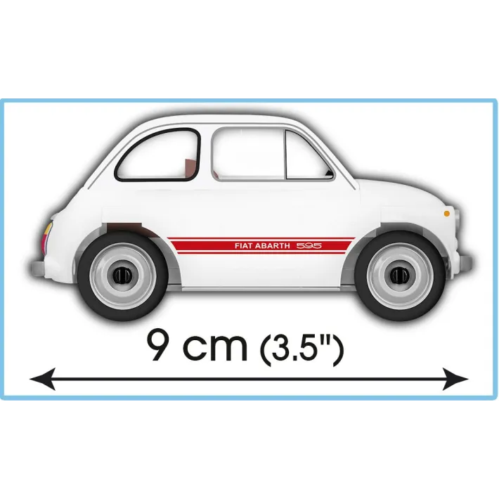 COBI 1965 Fiat Abarth 595 Car Building Set 70 Pieces