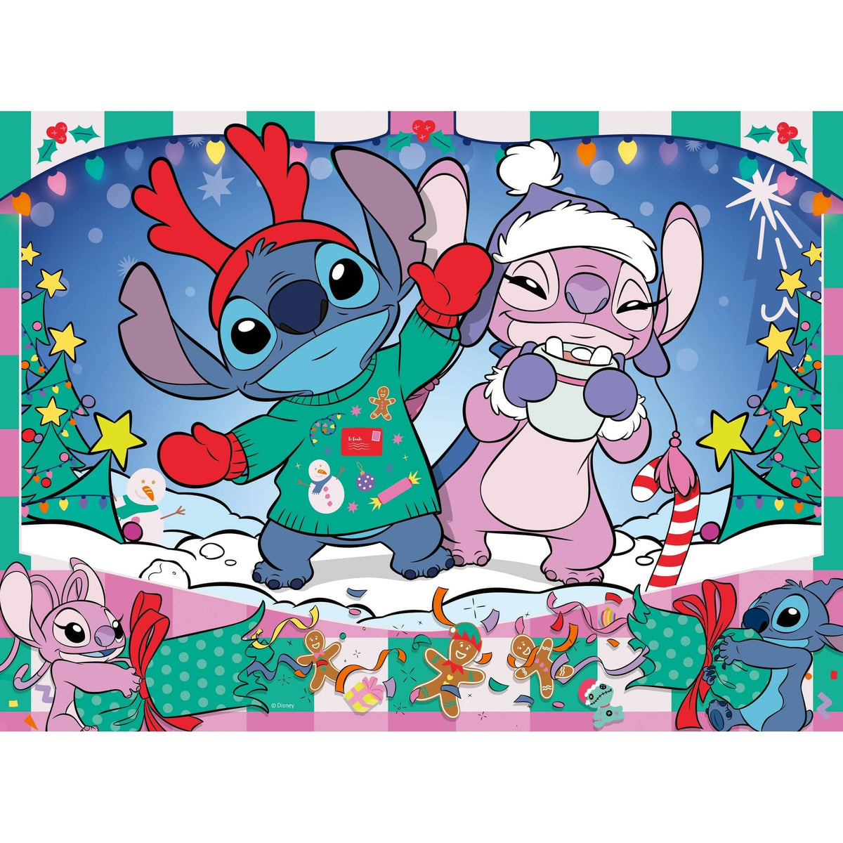 Disney Stitch Christmas 100pc Puzzle