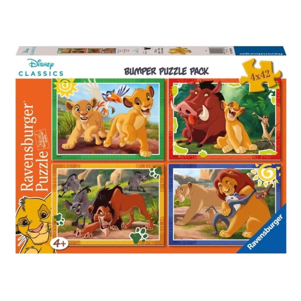 Ravensburger Disney The Lion King 4x42 Piece Puzzle Set