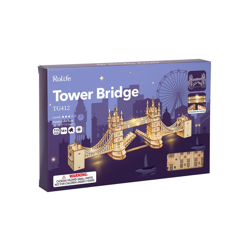 Rokr Tower Bridge Wooden Model Kit