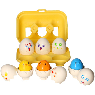 6 Pieces Egg Animal Shape Sorter