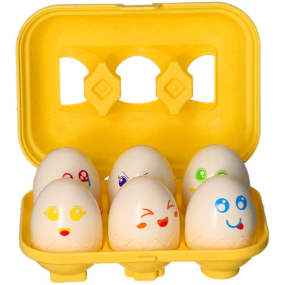 6 Pieces Egg Animal Shape Sorter