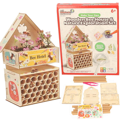 Wooden Bee Hotel Exploration Set