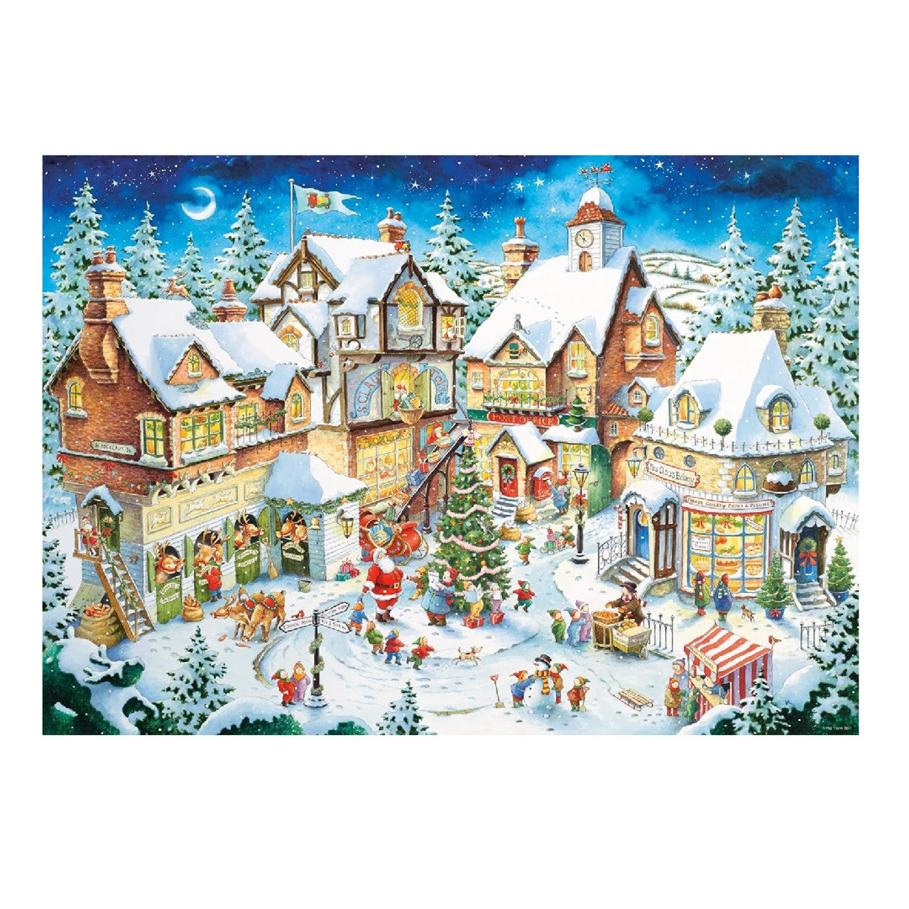 RAvensburger 50th Anniv. Christmas Limited Edition 1000 Piece Jigsaw Puzzle
