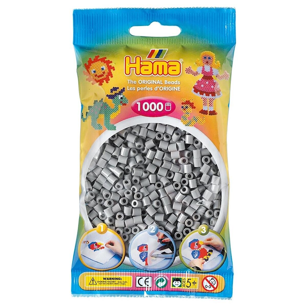 Grey Hama Beads