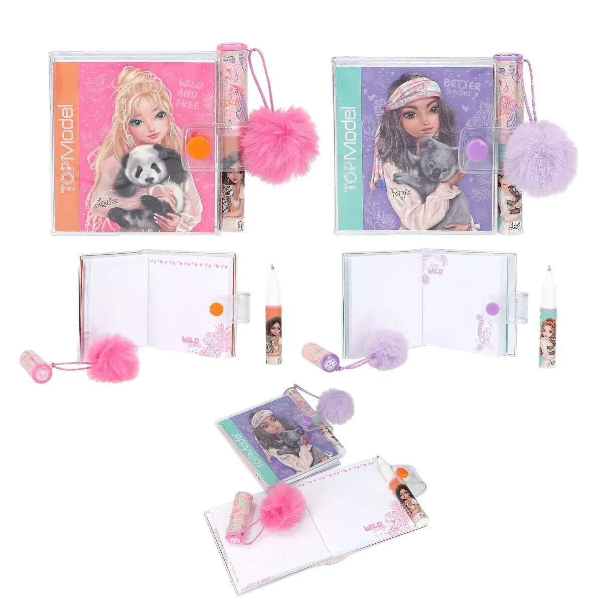 TOPModel Mini Notebook With Ballpoint Asst