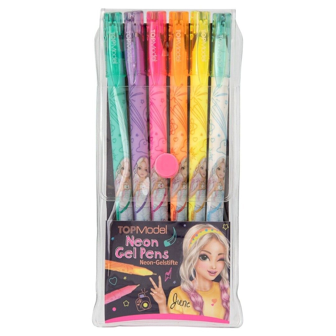 TOPModel Neon Gelpen Set 6 Colours