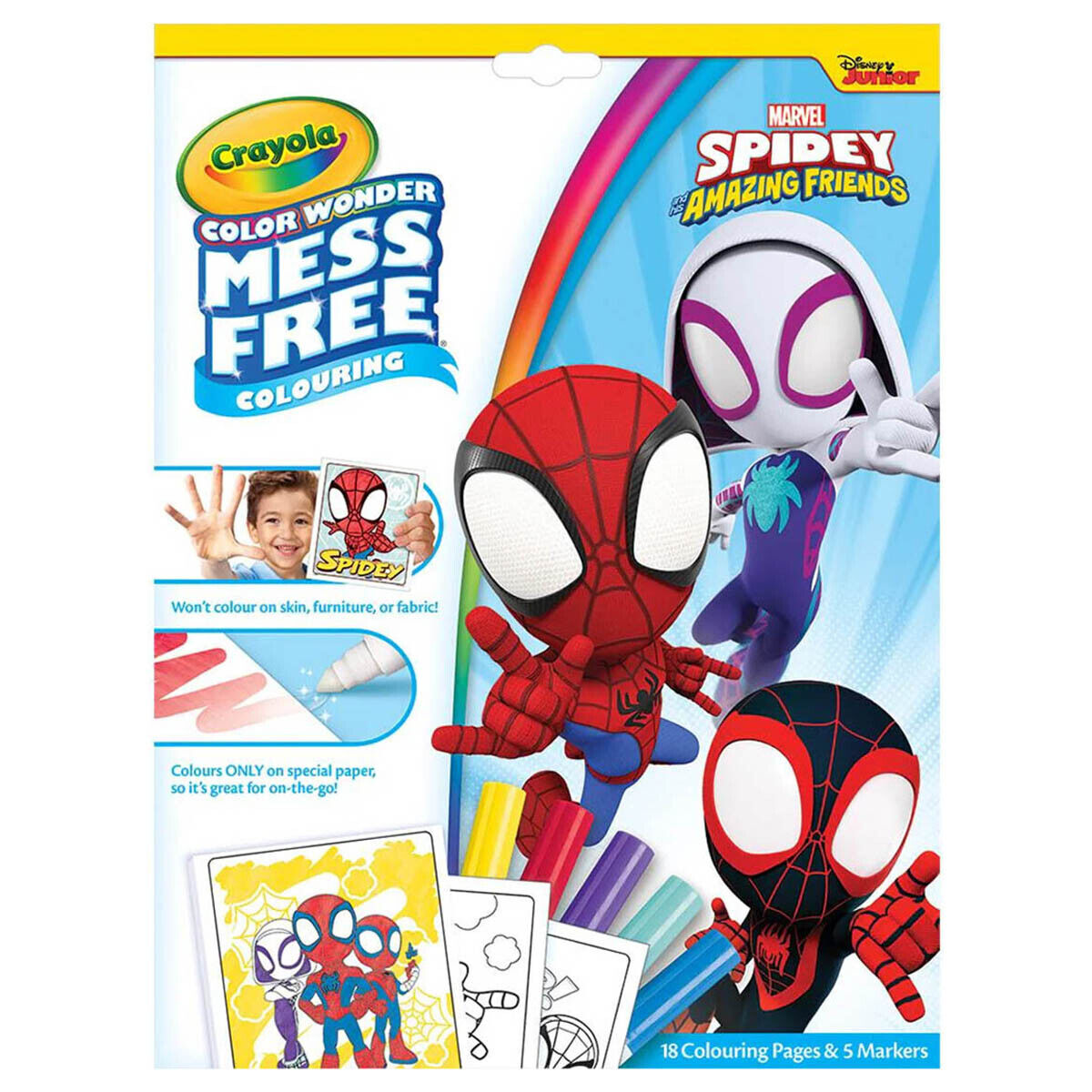 Spidey and His Amazing Friends Colour Wonder