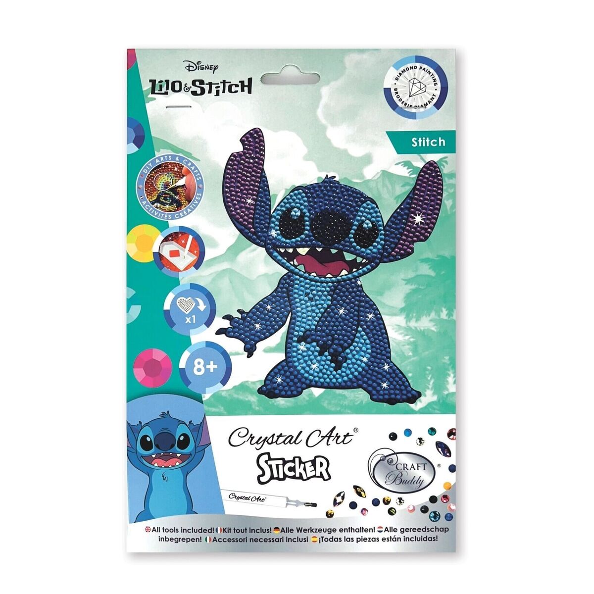 Stitch Crystal Art Sticker