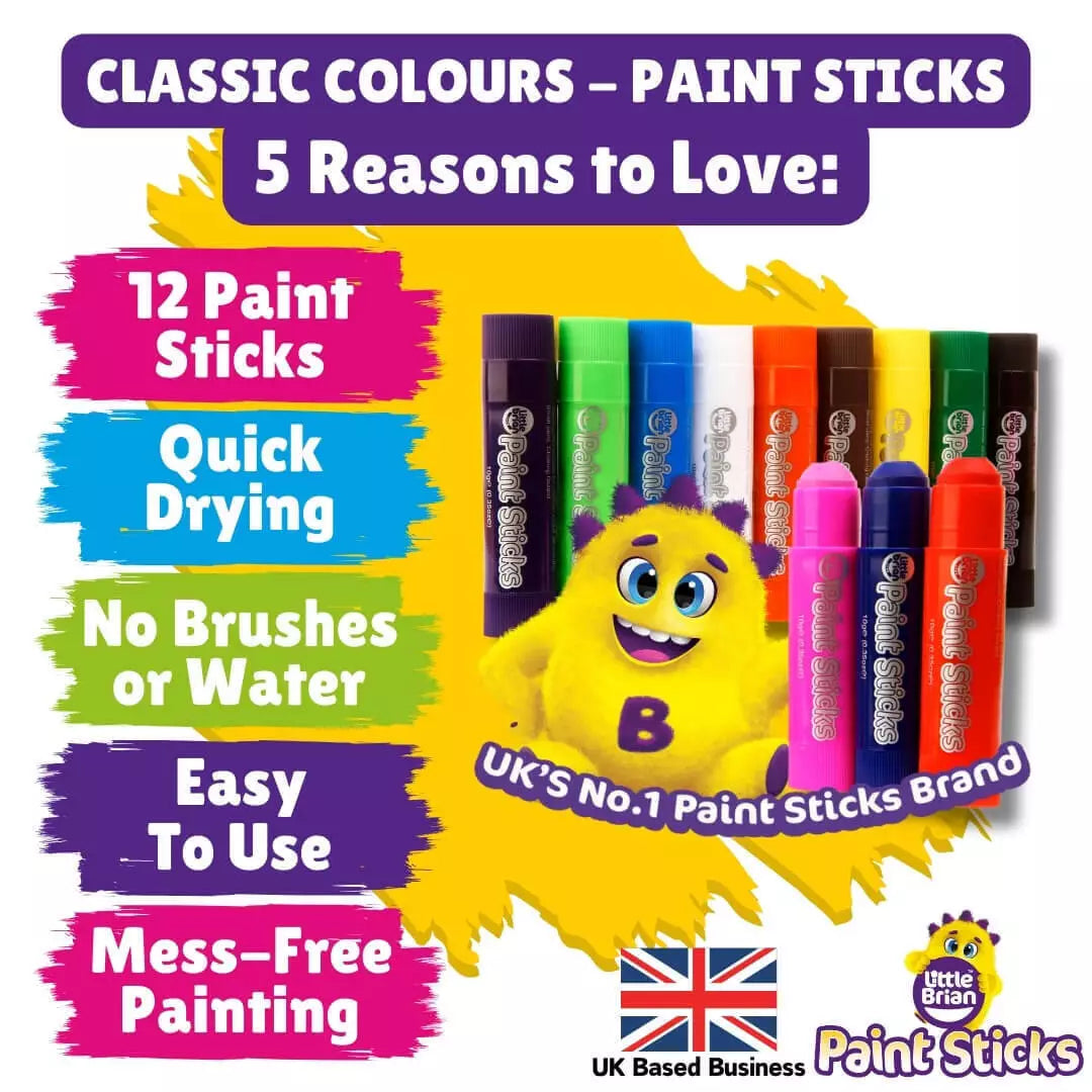 Little Brian Paint Sticks Classic Colours