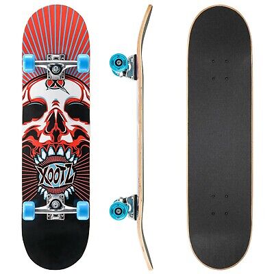 Xoo Doublekick 31" Skateboard Skull