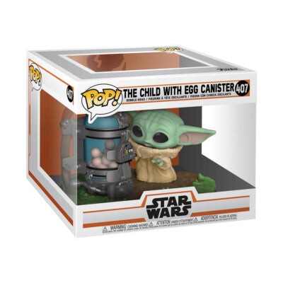 Funko POP! Deluxe: The Mandalorian -  Baby Yoda With Egg Canister