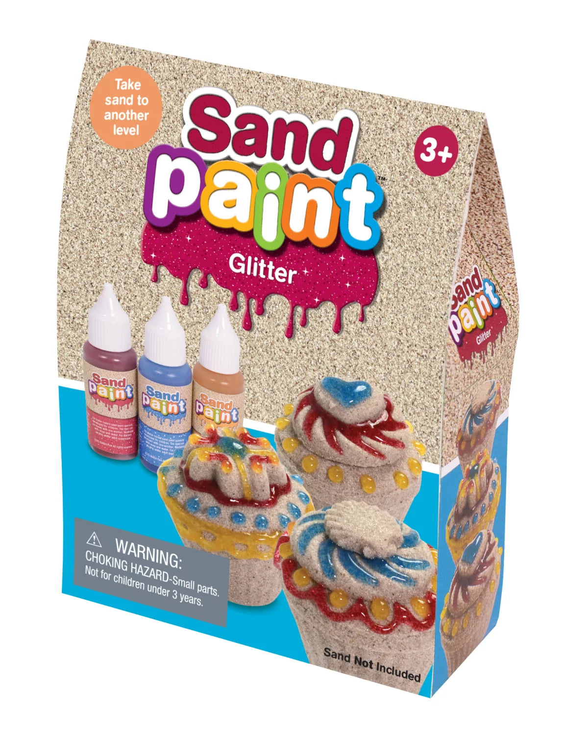 Kinetic Sand Paint Glitter 3 pack