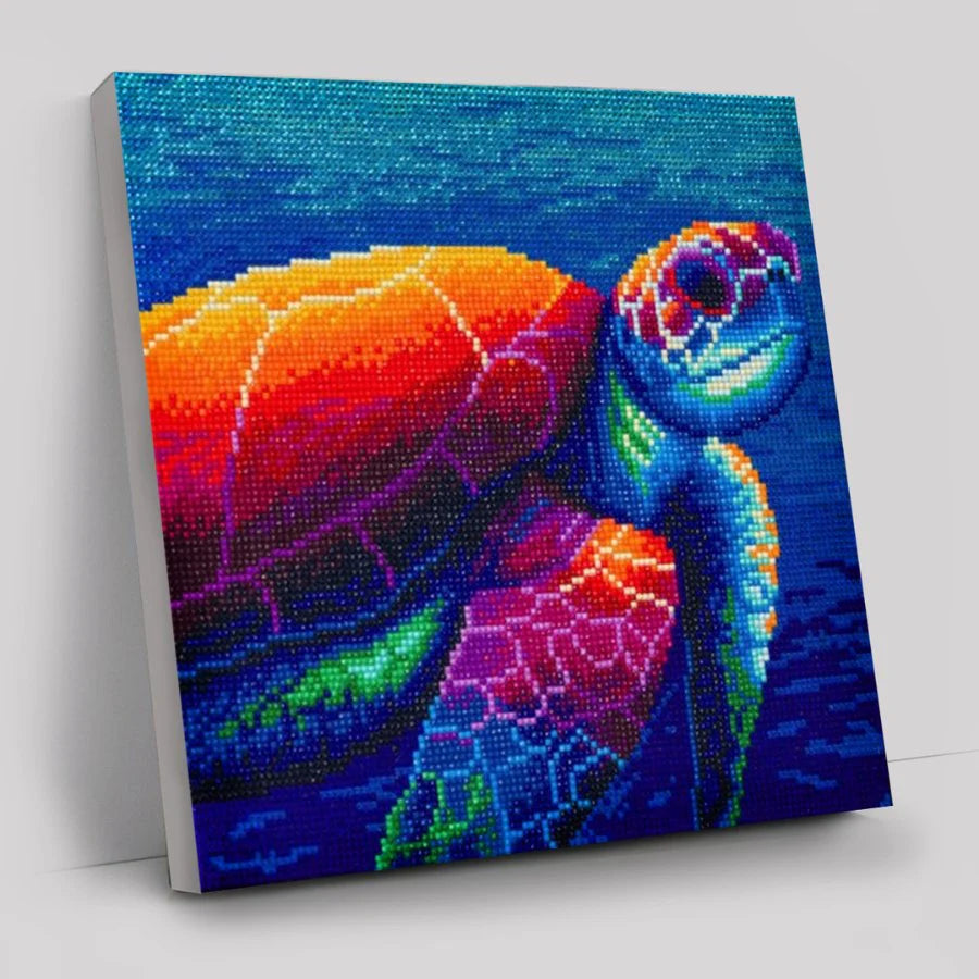 Sea Turtle, 30x30cm Crystal Art Kit