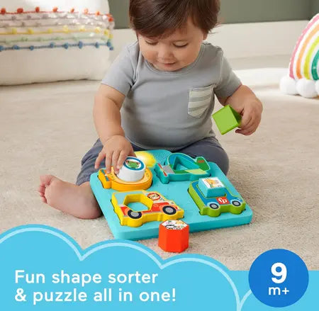 Fisher Price Shapes & Sounds Vehicle Puzzle