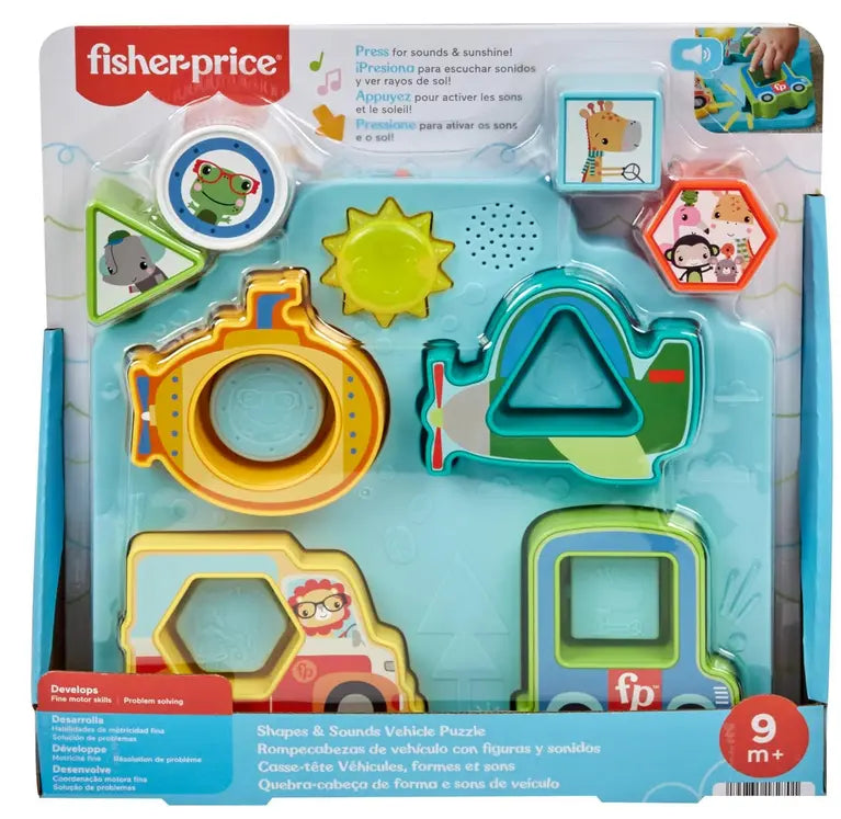 Fisher Price Shapes & Sounds Vehicle Puzzle