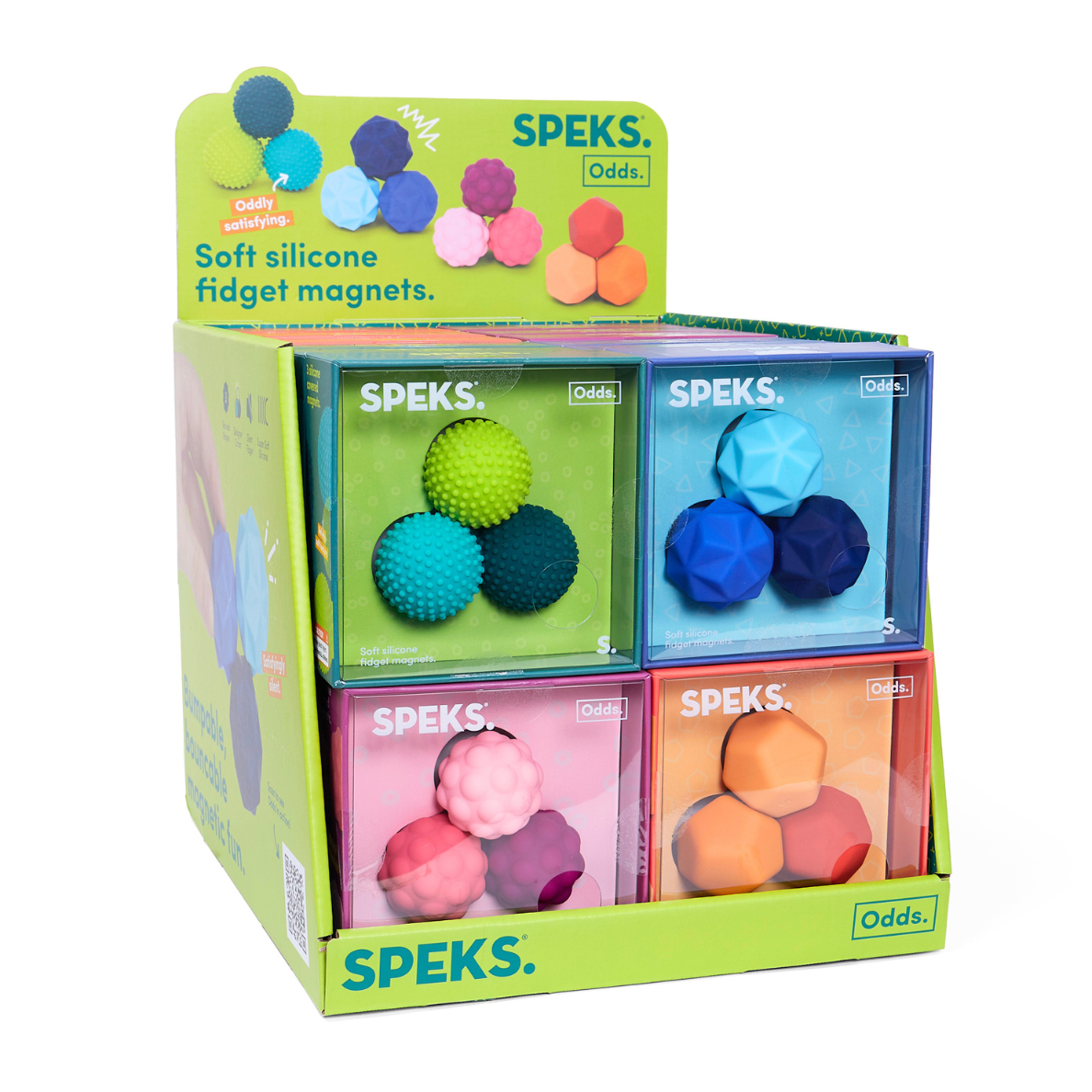 Speks ODDS Orange Planes Magnetic Silicone Fidget Toy 3 Pack