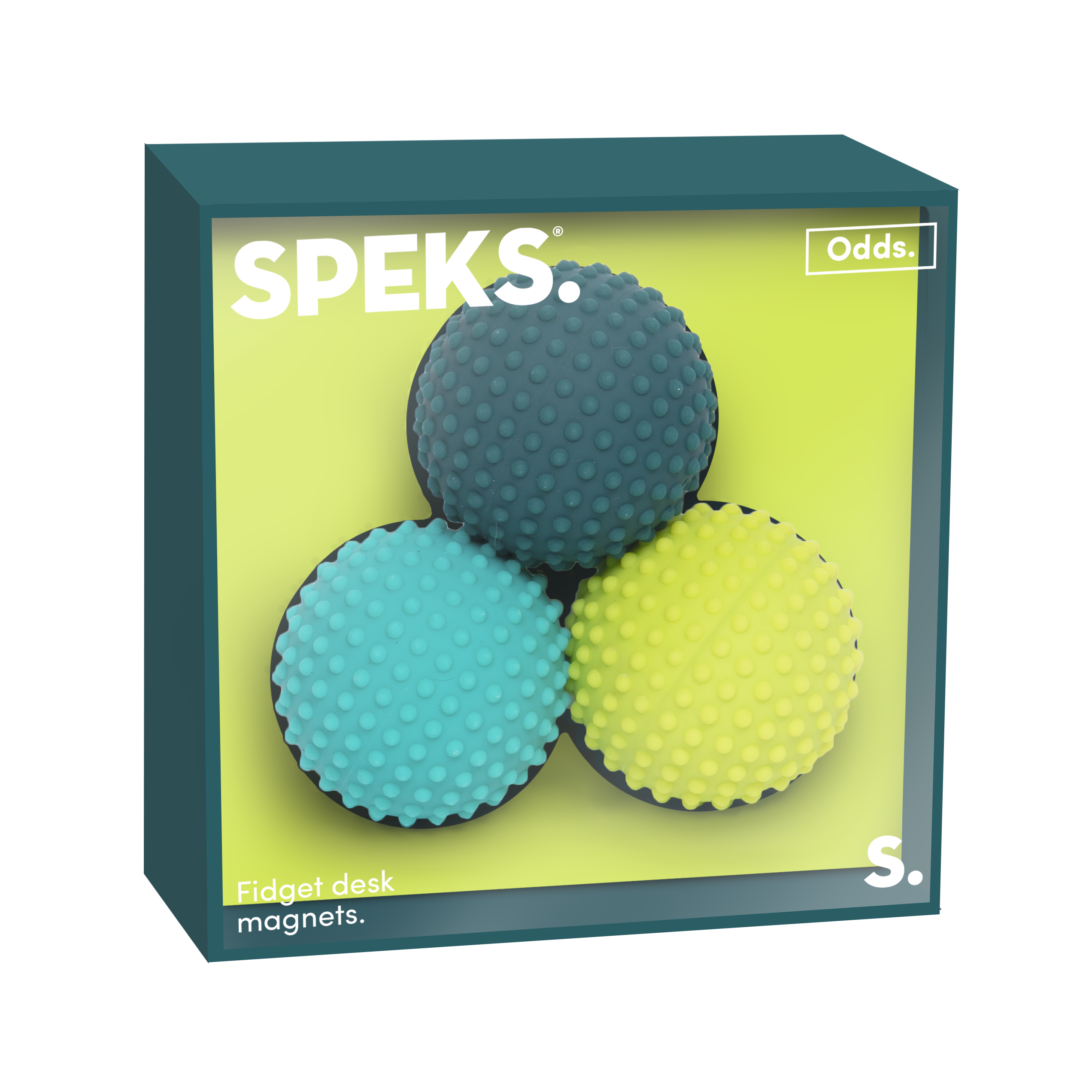 Speks ODDS Green Dots Magnetic Silicone Fidget Toy 3 Pack