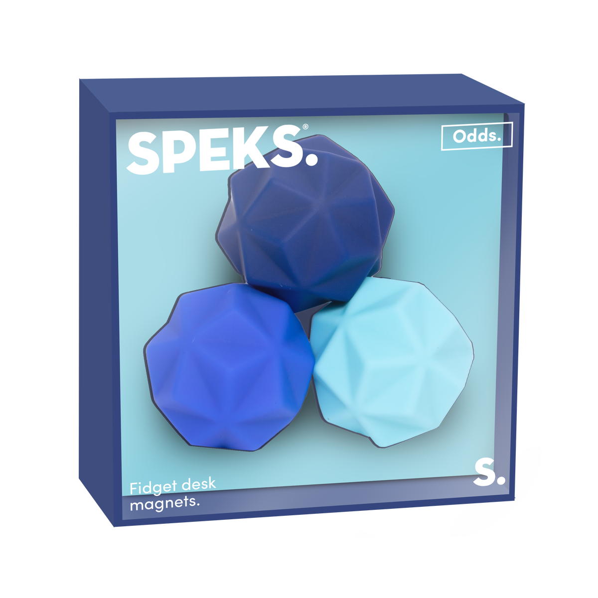Speks ODDS Blue Peaks Magnetic Silicone Fidget Toy 3 Pack