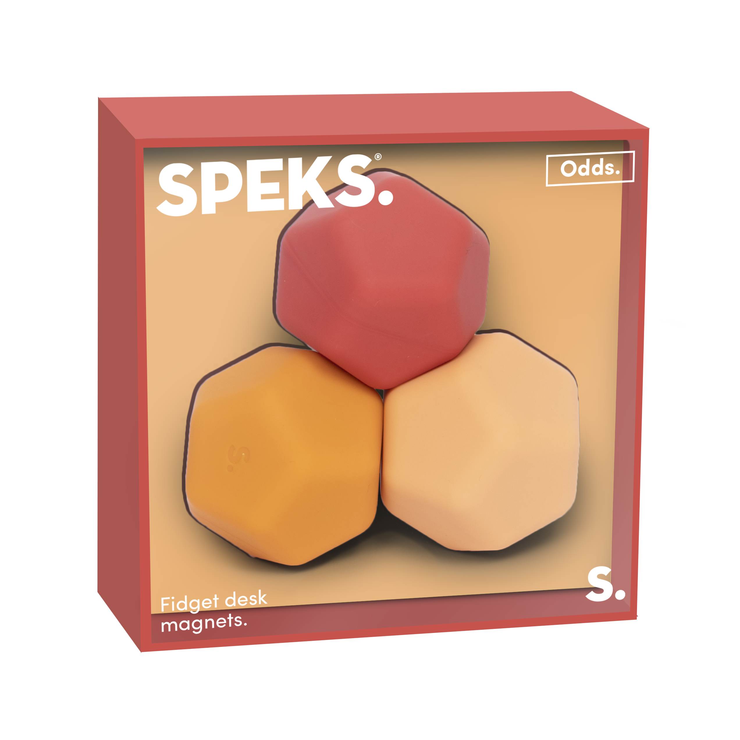 Speks ODDS Orange Planes Magnetic Silicone Fidget Toy 3 Pack