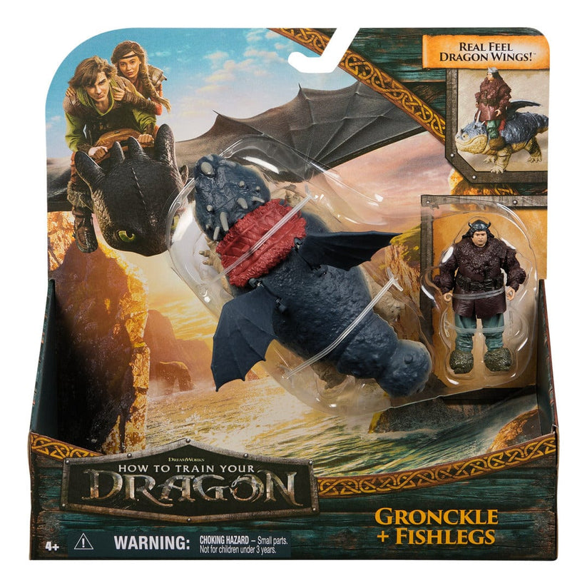 How to Train Your Dragon Groncke & Fishlegs Viking Duo Action Figures