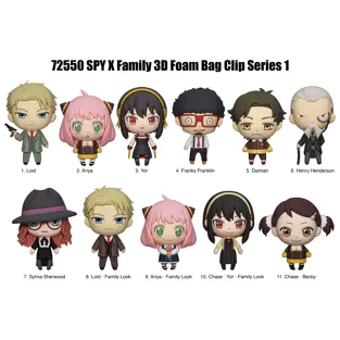 Spy X Family Series 1 Bag Clips
