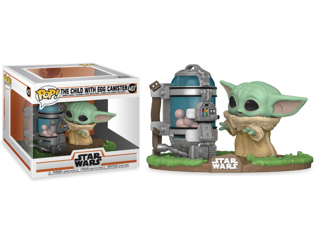 Funko POP! Deluxe: The Mandalorian -  Baby Yoda With Egg Canister