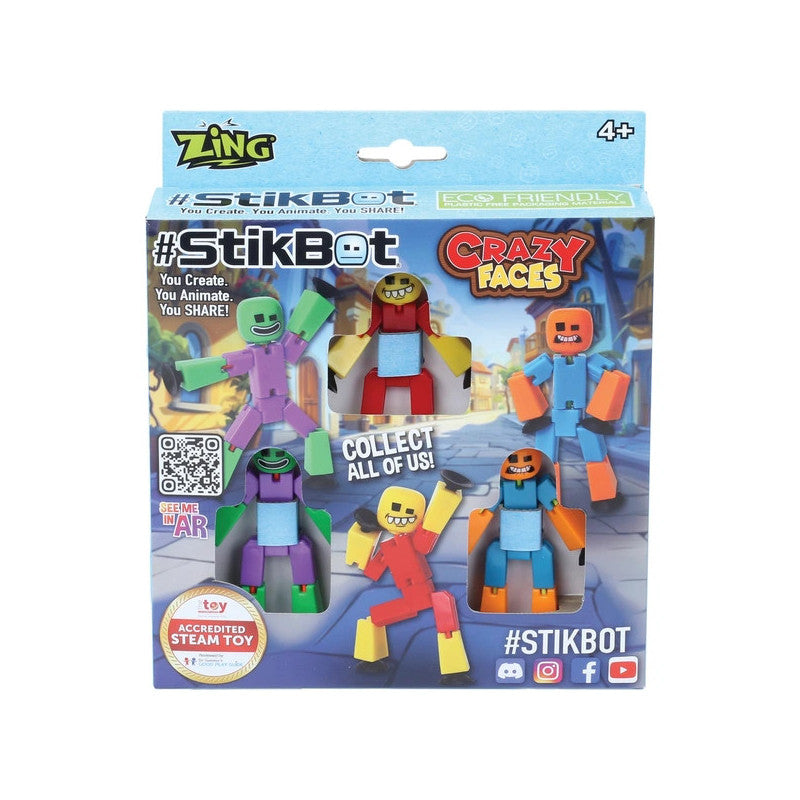 StikBot 3 pack - Crazy Faces