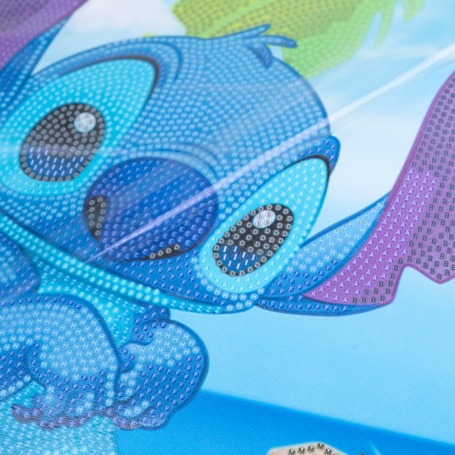 Disney Stitch, 35x45cm Crystal Art Scroll