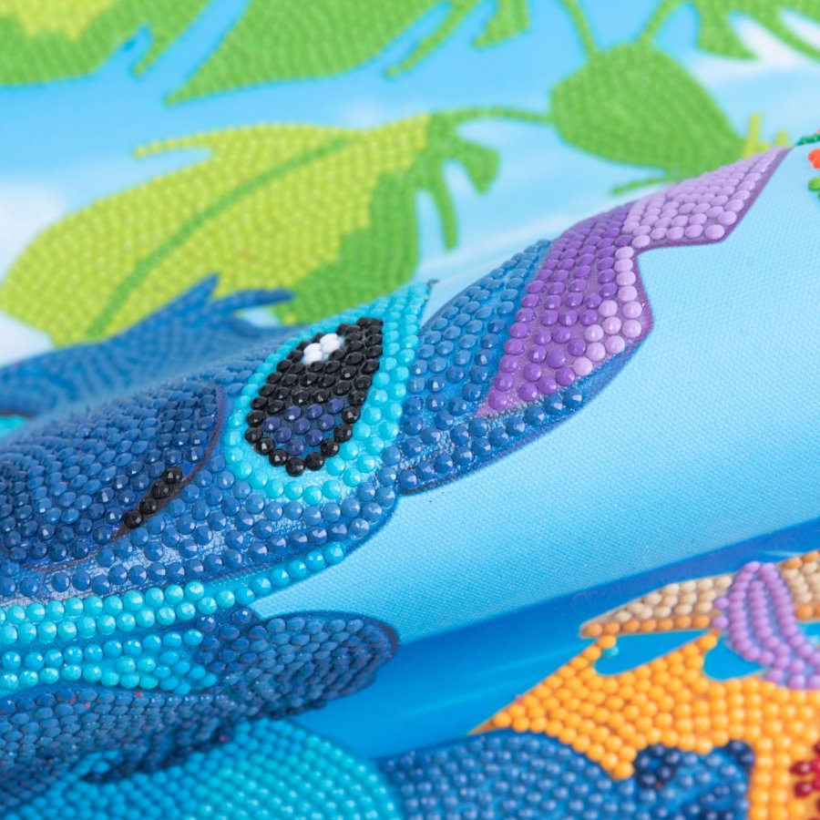 Disney Stitch, 35x45cm Crystal Art Scroll