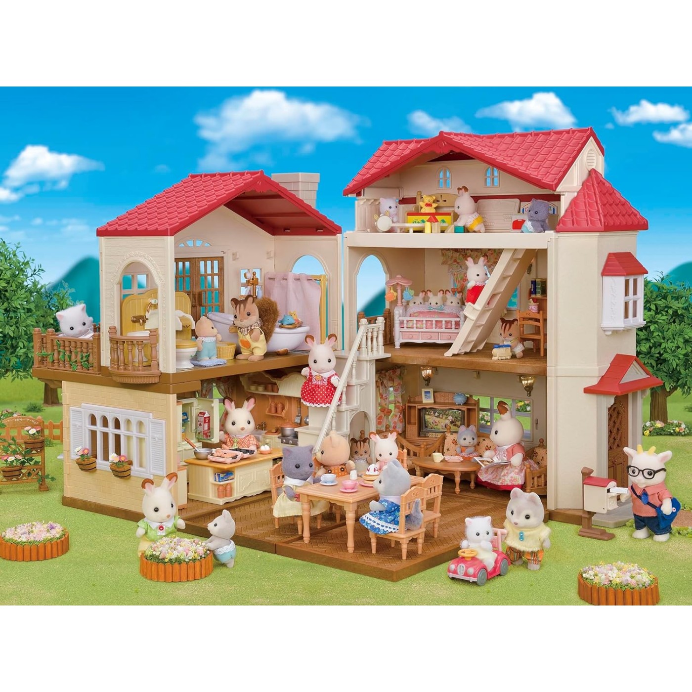 Sylvanian Families Red Roof Country Home - Secret Attic Playroom