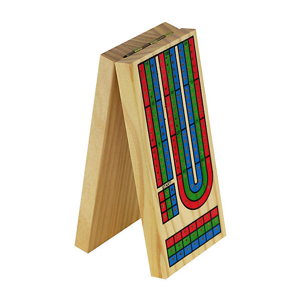 M.Y Solid Wood Cribbage Board and Playing Cards Game Set