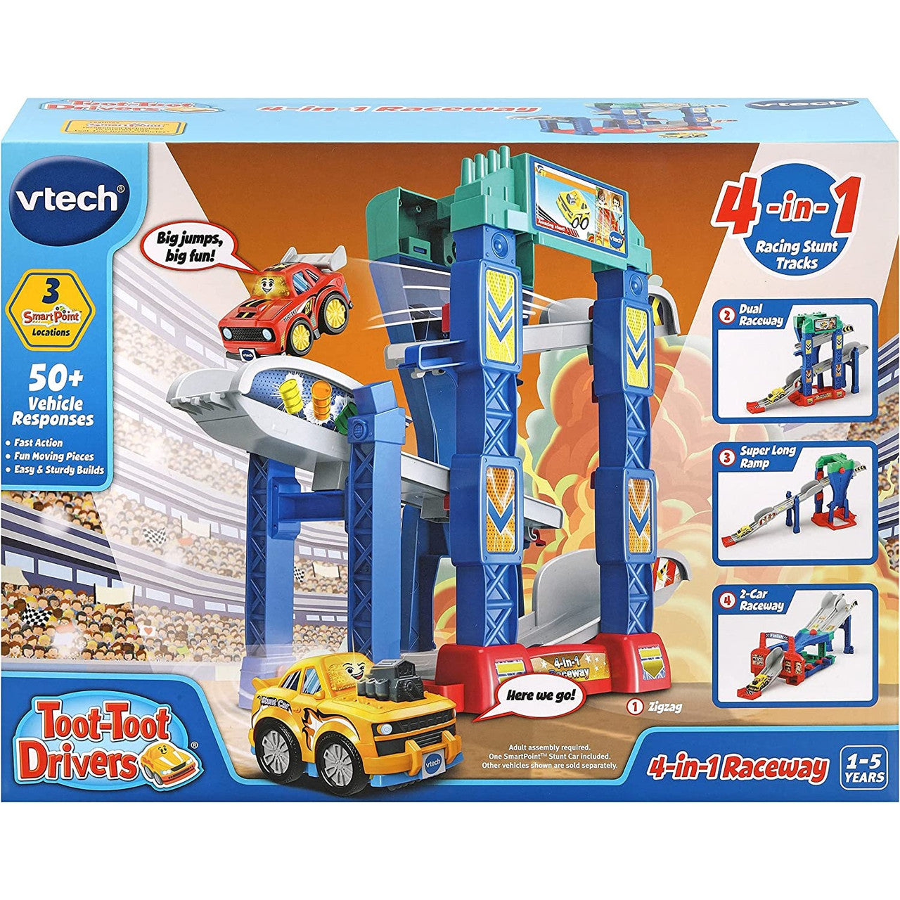 Toot-Toot Drivers® 4-in-1 Raceway