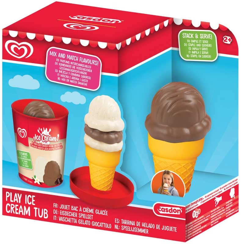 Casdon Toy Play Ice Cream Tub Assorted Styles