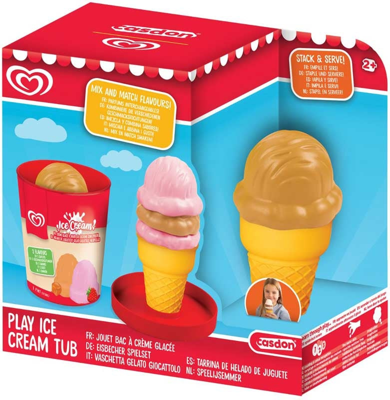 Casdon Toy Play Ice Cream Tub Assorted Styles