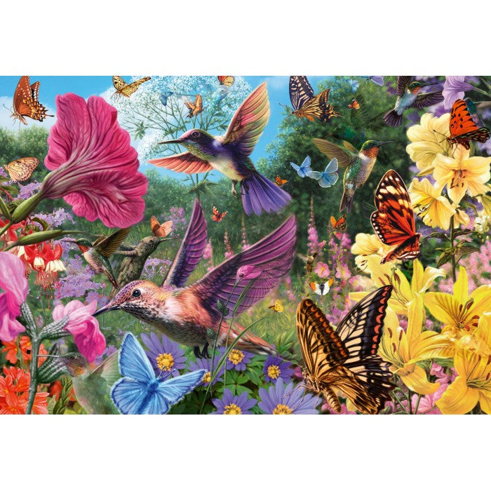 Hummingbirds & Butterflies 200pc XL puzzle